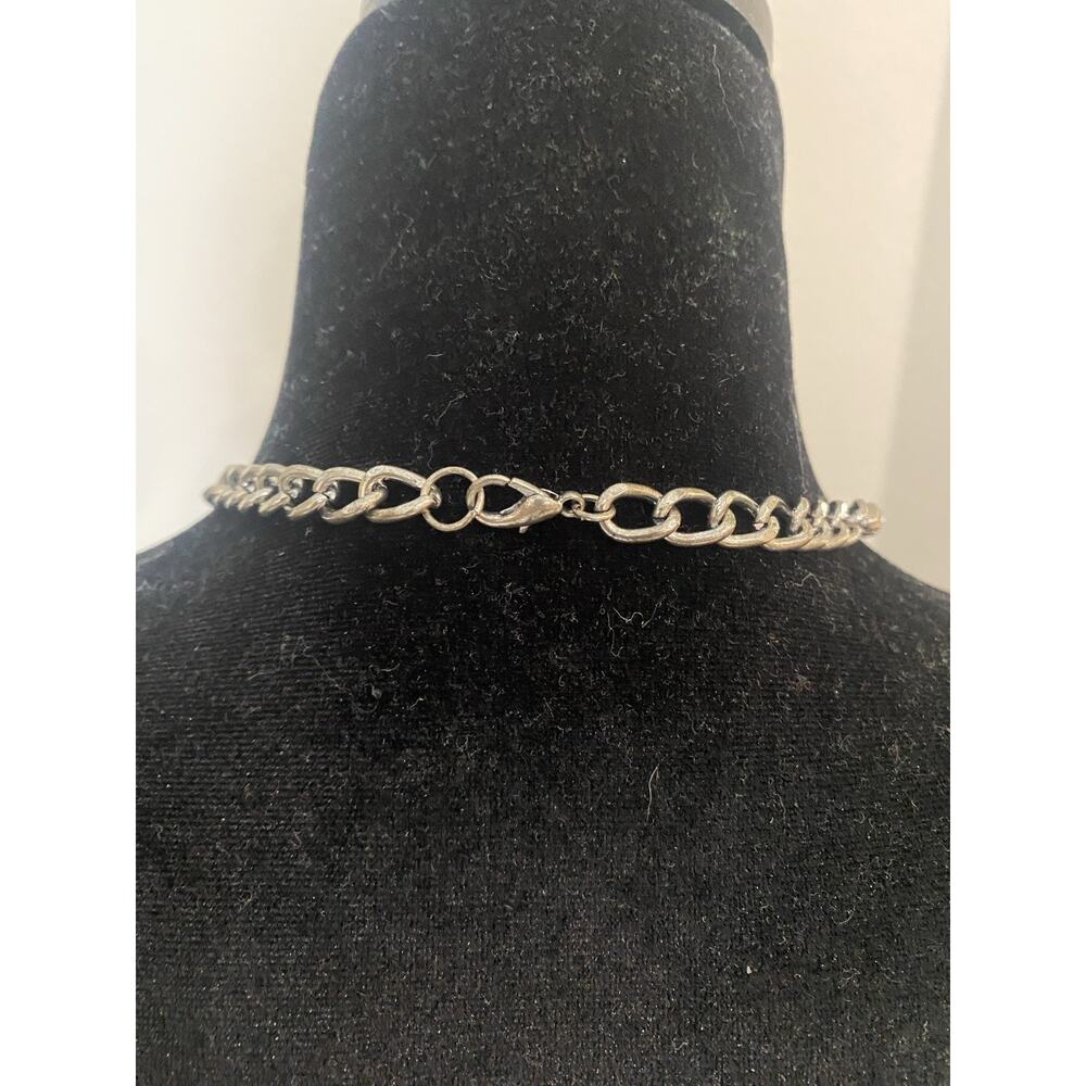 Necklace Silver Tone Heavy - Picture 5 of 7